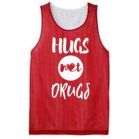 Hugs Not Drugs say no to drugs Red Ribbon week  gift Mesh Reversible Basketball Jersey Tank