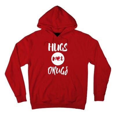 Hugs Not Drugs say no to drugs Red Ribbon week  gift Tall Hoodie