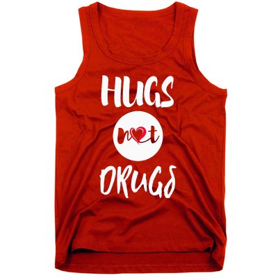 Hugs Not Drugs say no to drugs Red Ribbon week  gift Tank Top