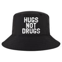 Hugs Not Drugs Distressed Jumbo Print Graphic Cool Comfort Performance Bucket Hat