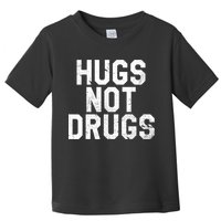 Hugs Not Drugs Distressed Jumbo Print Graphic Toddler T-Shirt