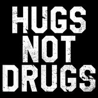 Hugs Not Drugs Distressed Jumbo Print Graphic Toddler T-Shirt