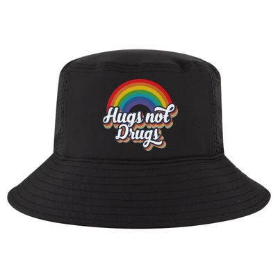 Hugs Not Drugs Rainbow Cool Comfort Performance Bucket Hat