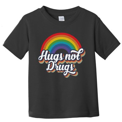 Hugs Not Drugs Rainbow Toddler T-Shirt