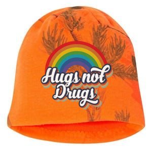 Hugs Not Drugs Rainbow Kati - Camo Knit Beanie