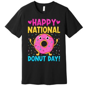 Happy National Donuts Day Baking Funny Baker Lover Girl Premium T-Shirt