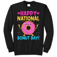 Happy National Donuts Day Baking Funny Baker Lover Girl Tall Sweatshirt