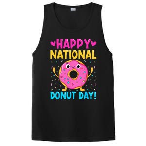 Happy National Donuts Day Baking Funny Baker Lover Girl PosiCharge Competitor Tank