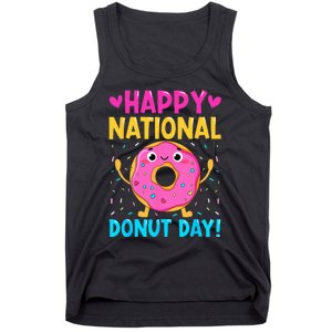 Happy National Donuts Day Baking Funny Baker Lover Girl Tank Top