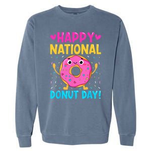 Happy National Donuts Day Baking Funny Baker Lover Girl Garment-Dyed Sweatshirt