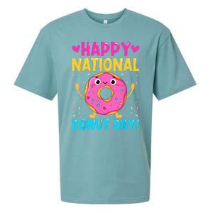 Happy National Donuts Day Baking Funny Baker Lover Girl Sueded Cloud Jersey T-Shirt