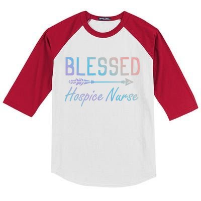 Hospice Nursing Diagnosis Hospice Hospital Hospice Nurse Gift Kids Colorblock Raglan Jersey