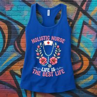 Holistic Nurse Design Stethoscope Nurse Gift Womens Tank Top