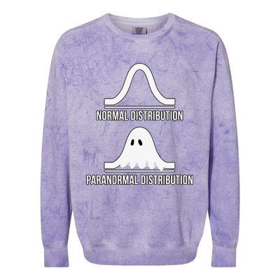 Halloween Normal Distribution Paranormal Funny Math Colorblast Crewneck Sweatshirt