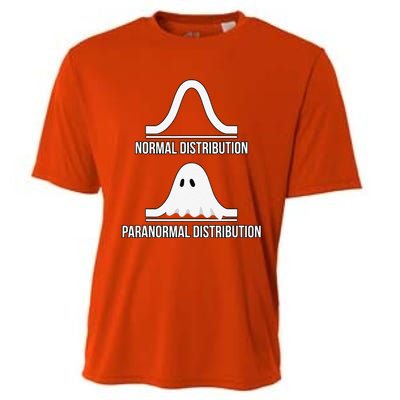 Halloween Normal Distribution Paranormal Funny Math Cooling Performance Crew T-Shirt