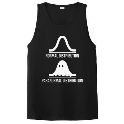 Halloween Normal Distribution Paranormal Funny Math PosiCharge Competitor Tank