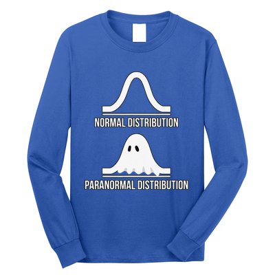 Halloween Normal Distribution Paranormal Funny Math Long Sleeve Shirt