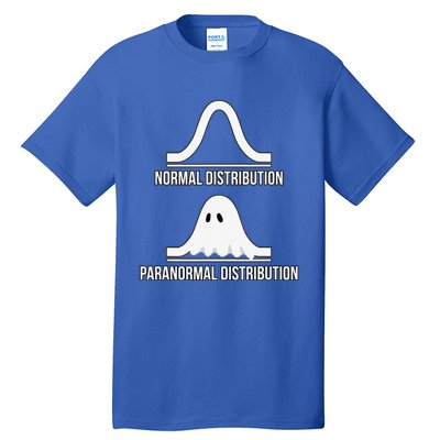 Halloween Normal Distribution Paranormal Funny Math Tall T-Shirt