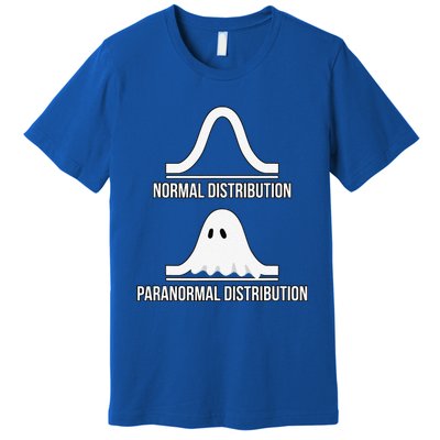 Halloween Normal Distribution Paranormal Funny Math Premium T-Shirt