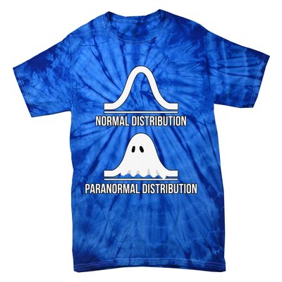 Halloween Normal Distribution Paranormal Funny Math Tie-Dye T-Shirt