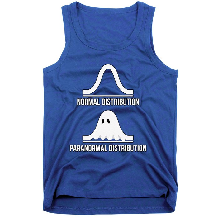 Halloween Normal Distribution Paranormal Funny Math Tank Top