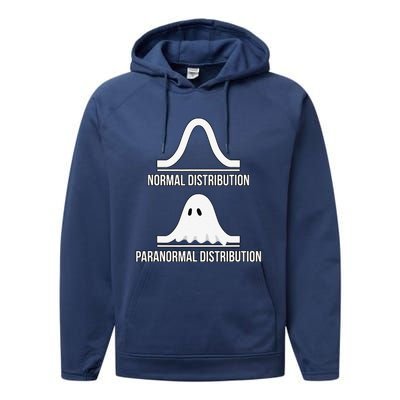 Halloween Normal Distribution Paranormal Funny Math Performance Fleece Hoodie