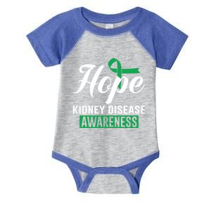 Hope Ney Disease Awareness Support Gree Ribbon Great Gift Infant Baby Jersey Bodysuit