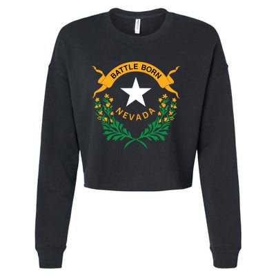 Happy Nevada Day Cropped Pullover Crew