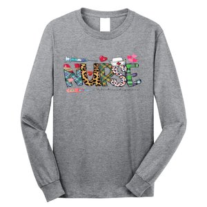 Heart Nursing Er Icu Nicu Rn Long Sleeve Shirt