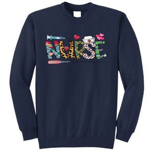 Heart Nursing Er Icu Nicu Rn Tall Sweatshirt