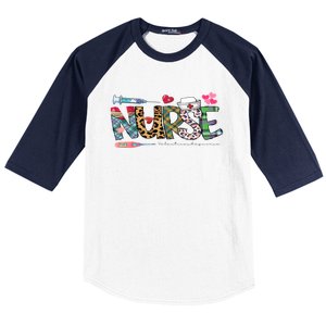 Heart Nursing Er Icu Nicu Rn Baseball Sleeve Shirt