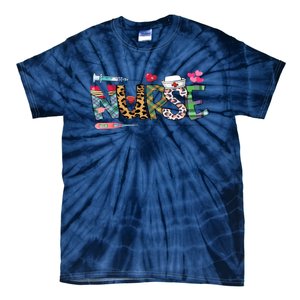 Heart Nursing Er Icu Nicu Rn Tie-Dye T-Shirt