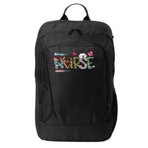 Heart Nursing Er Icu Nicu Rn Great Gift City Backpack