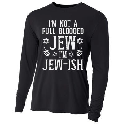 Hanukkah Not Full Blooded Jew Jewish Chanukah Cooling Performance Long Sleeve Crew