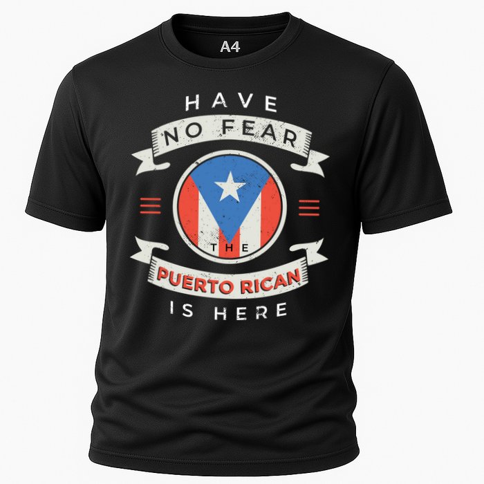 Have No Fear The Puerto Rican Is Here Cooling Performance Crew T-Shirt