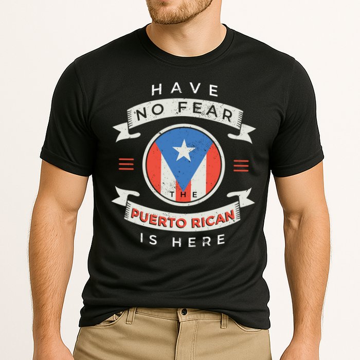 Have No Fear The Puerto Rican Is Here Cooling Performance Crew T-Shirt