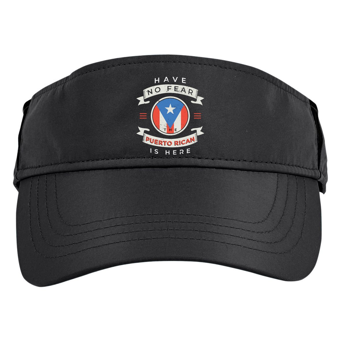 Have No Fear The Puerto Rican Is Here Adult Drive Performance Visor