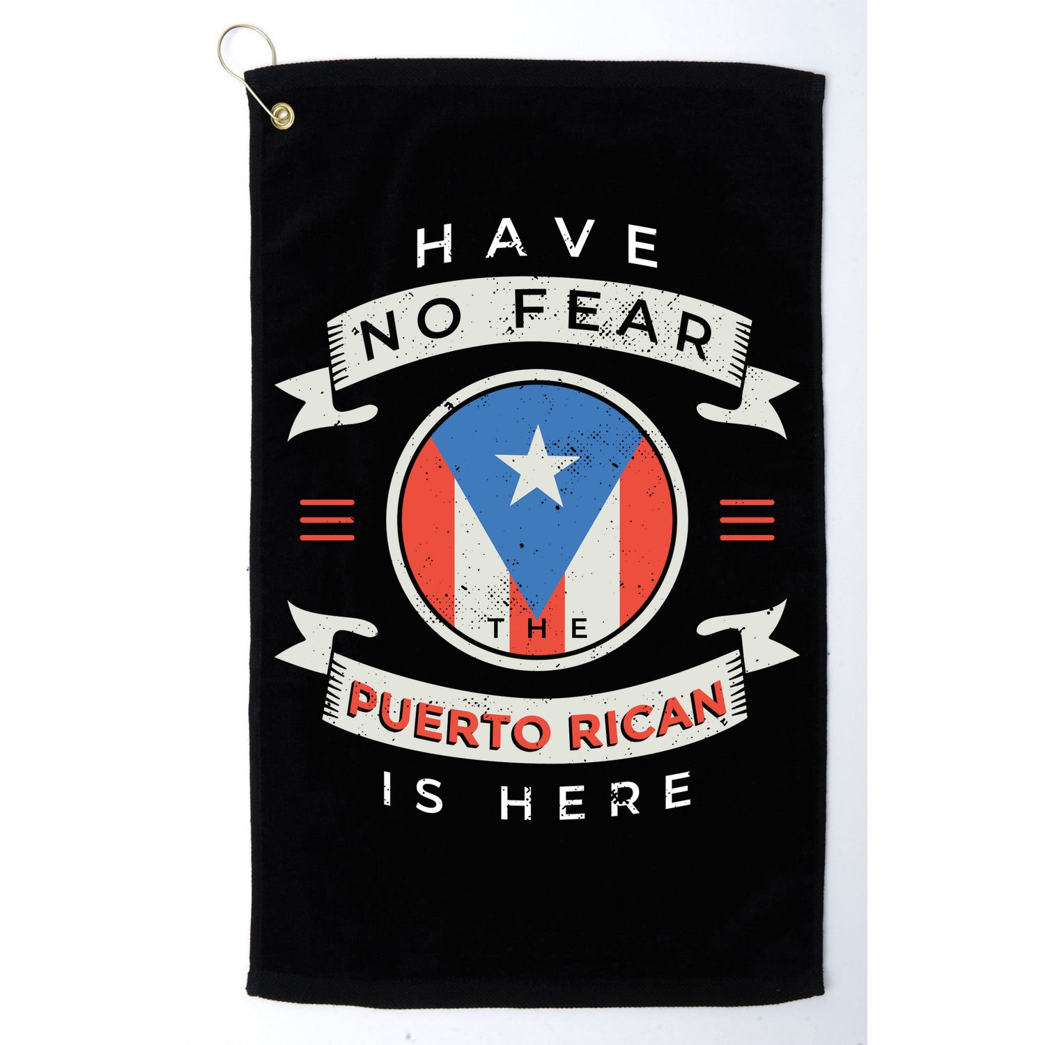 Have No Fear The Puerto Rican Is Here Golf Towel