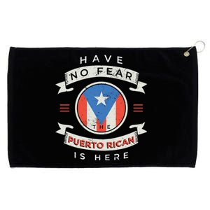 Have No Fear The Puerto Rican Is Here Grommeted Golf Towel