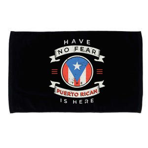 Have No Fear The Puerto Rican Is Here Microfiber Hand Towel