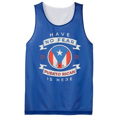 Have No Fear The Puerto Rican Is Here Mesh Reversible Basketball Jersey Tank