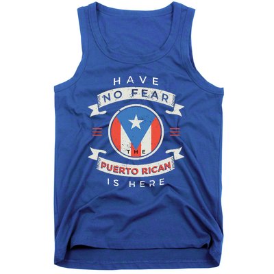 Have No Fear The Puerto Rican Is Here Tank Top