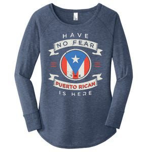 Have No Fear The Puerto Rican Is Here Women's Perfect Tri Tunic Long Sleeve Shirt