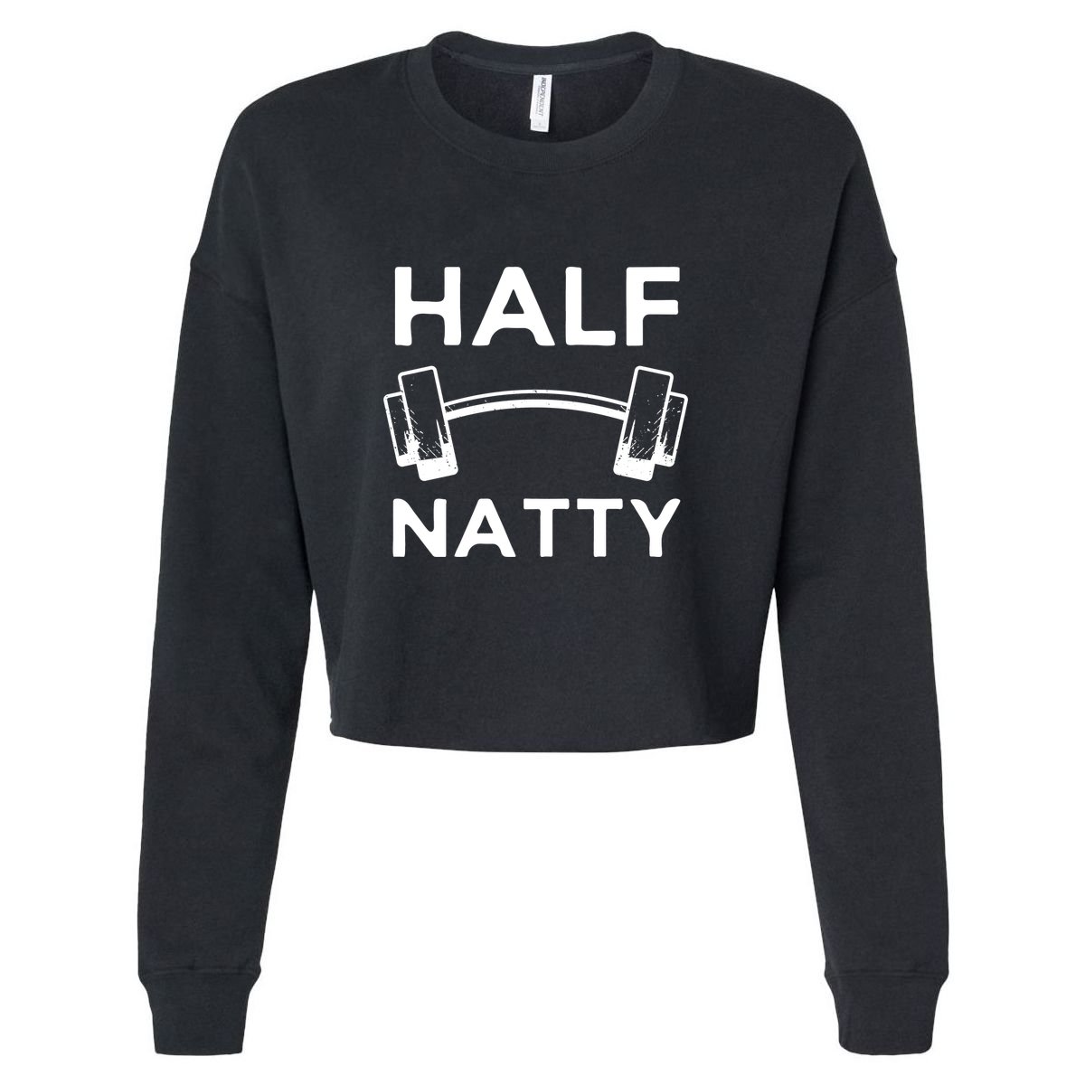 Half Natty Fitness Gym Cropped Pullover Crew