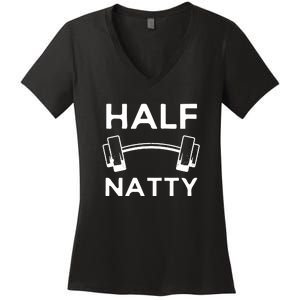 Half Natty Fitness Gym Women's V-Neck T-Shirt