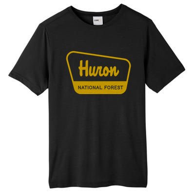 Huron National Forest Vintage Inspired Sign Graphic Gift Tall Fusion ChromaSoft Performance T-Shirt