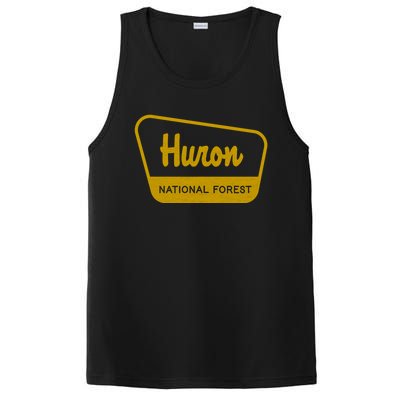 Huron National Forest Vintage Inspired Sign Graphic Gift PosiCharge Competitor Tank