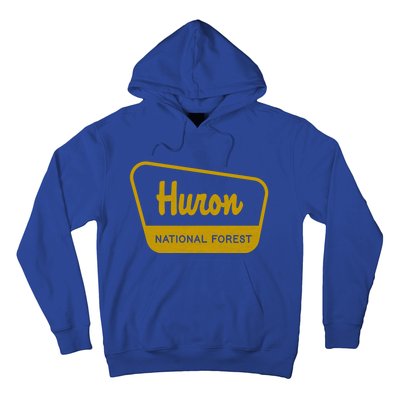 Huron National Forest Vintage Inspired Sign Graphic Gift Hoodie