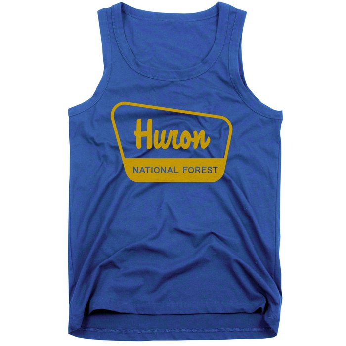 Huron National Forest Vintage Inspired Sign Graphic Gift Tank Top