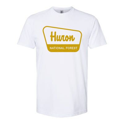 Huron National Forest Vintage Inspired Sign Graphic Gift Softstyle CVC T-Shirt